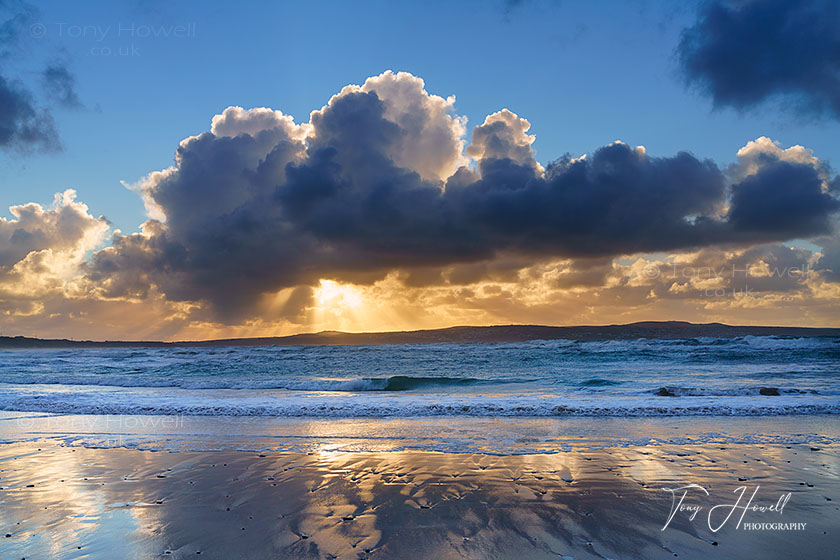 Gwithian Beach, Sunrays