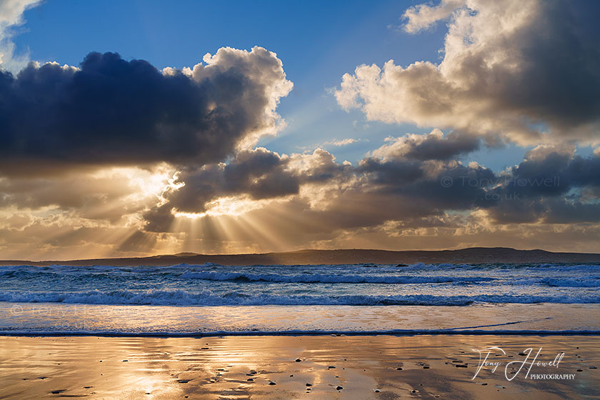 Gwithian Beach, Sunrays