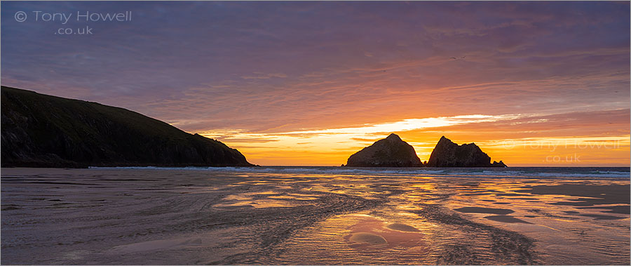 Holywell Beach, Sunset