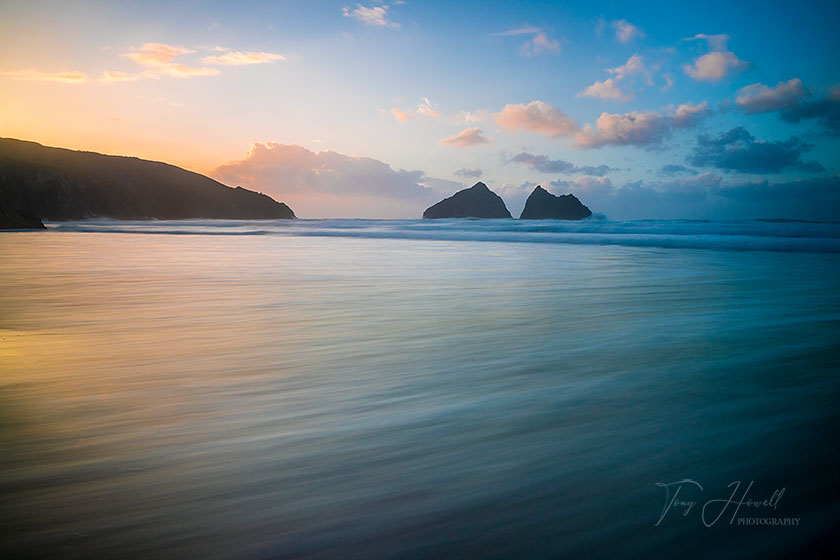 Holywell Beach, Sunset