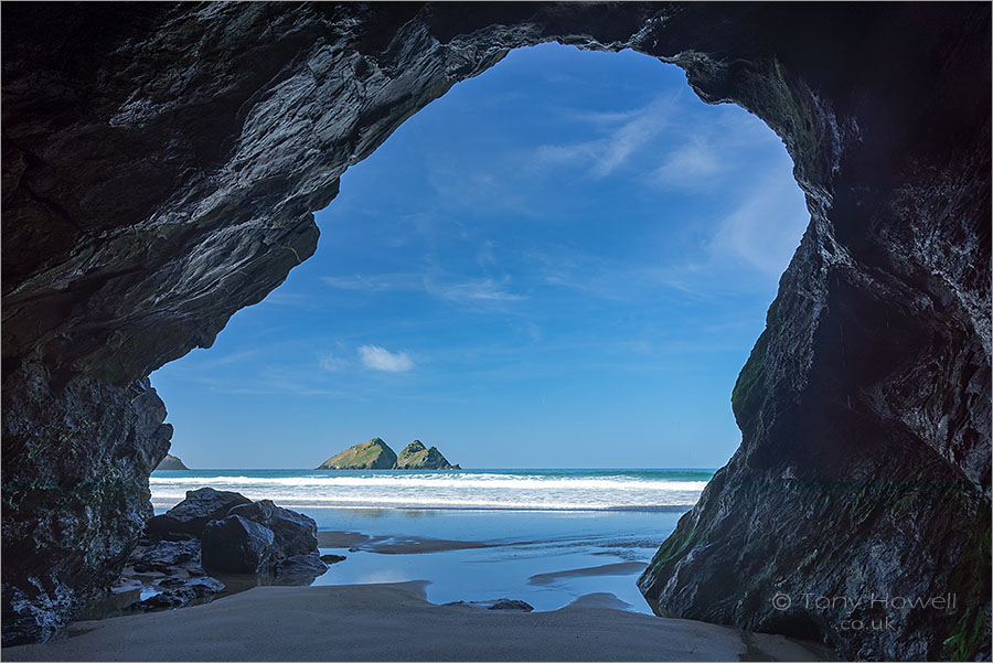 Holywell Beach, Sea Cave