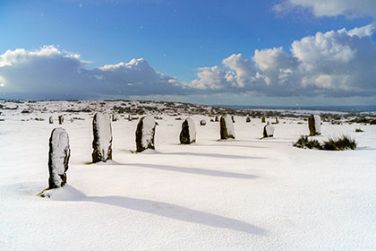 Hurlers-Stone-Circle-Snow-Bodmin-Moor-Cornwall