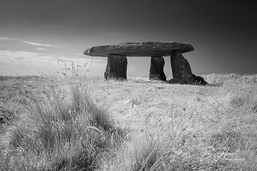 Lanyon Quoit (Infrared Camera, turns foliage white)