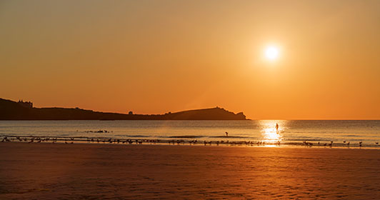 Lusty-Glaze-Beach-Sunset-Newquay-Cornwall