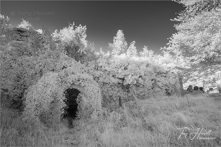 Merther Church (Infrared Camera; makes grass and foliage go white)