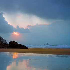 Perranporth-Beach-Cow-and-Calf-Cornwall