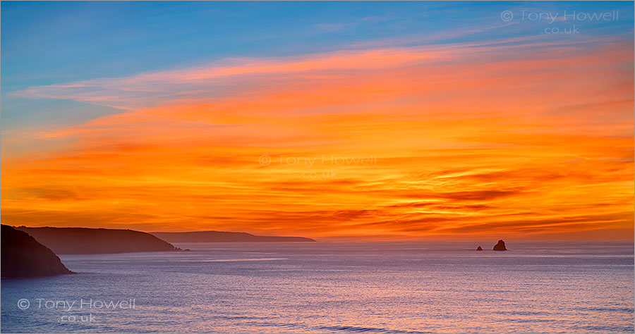 Perranporth Beach, Sunset