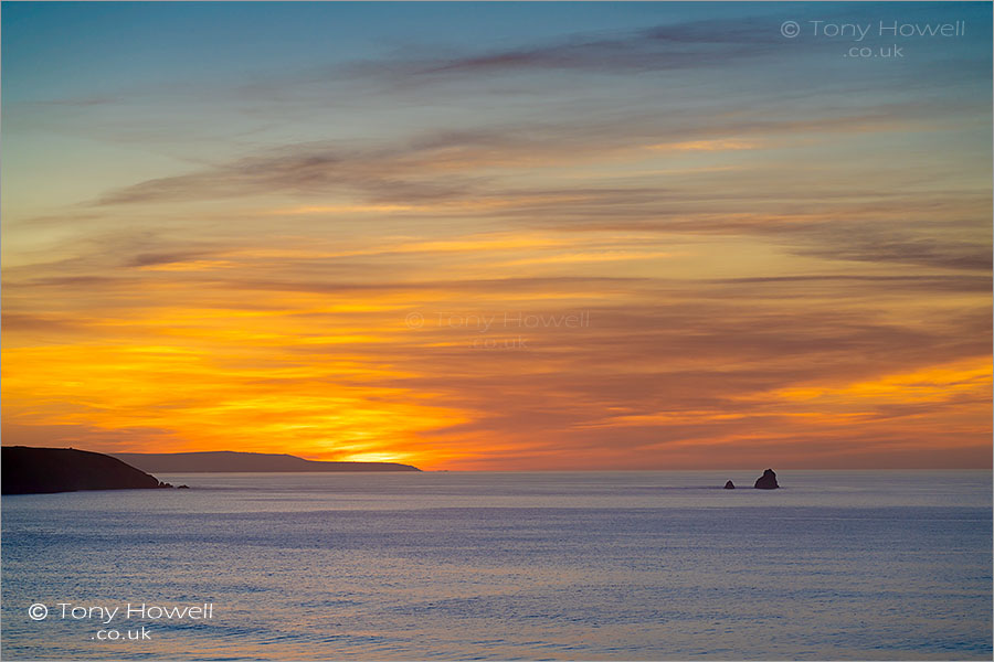 Perranporth Beach, Sunset