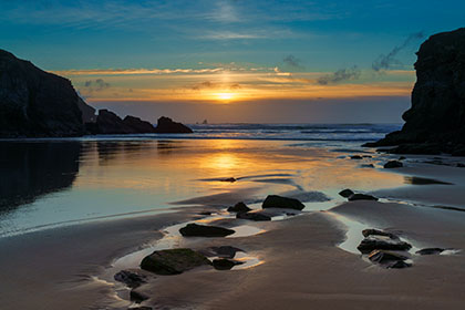 Perranporth-Beach-Sunset-Cornwall