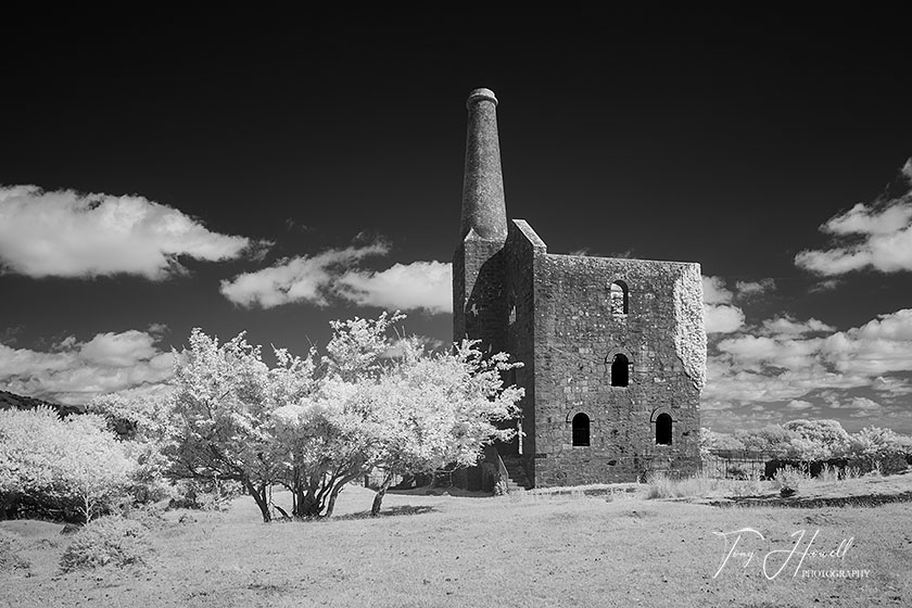 Phoenix United Mine, Bodmin Moor (Infrared Camera, turns foliage white)