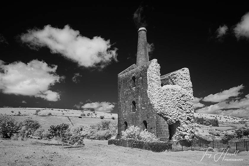 Phoenix United Mine, Bodmin Moor (Infrared Camera, turns foliage white)