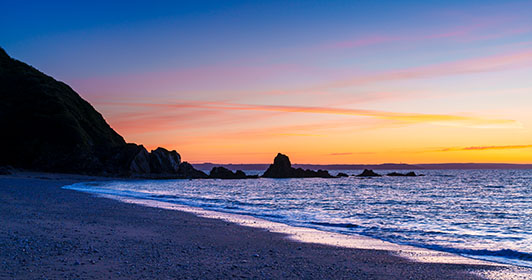 Polstreath-Beach-Dawn-Mevagissey-Cornwall