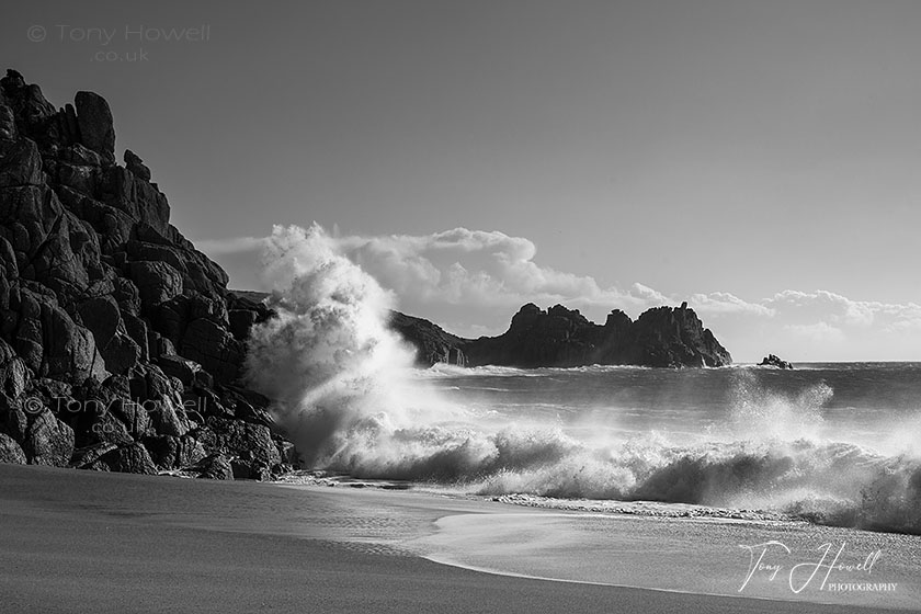 Porthcurno Beach, Storm