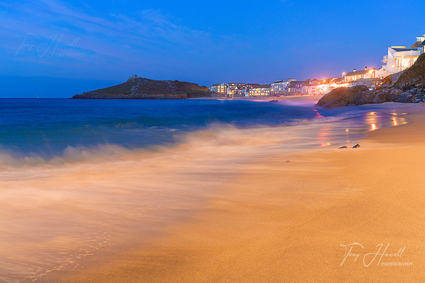 Porthmeor Beach, St Ives, Dusk