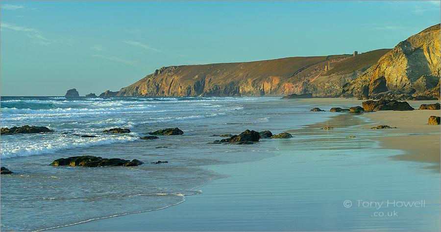 Porthtowan Beach and Wheal Coates