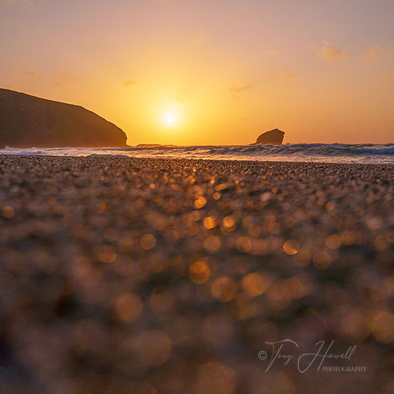 Portreath Beach, Sunset