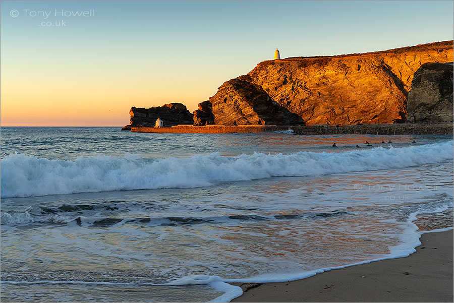 Portreath Beach, Sunset