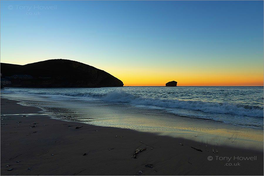 Portreath Beach, Sunset