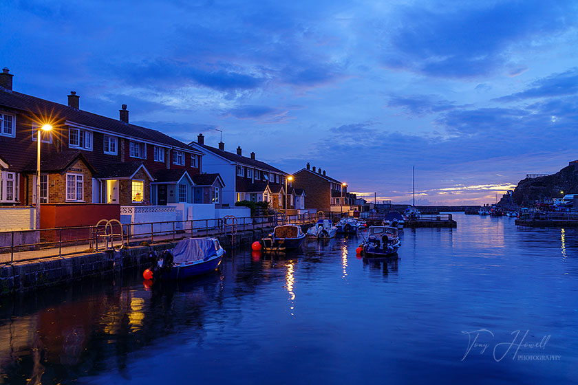 Portreath Harbour, Dusk