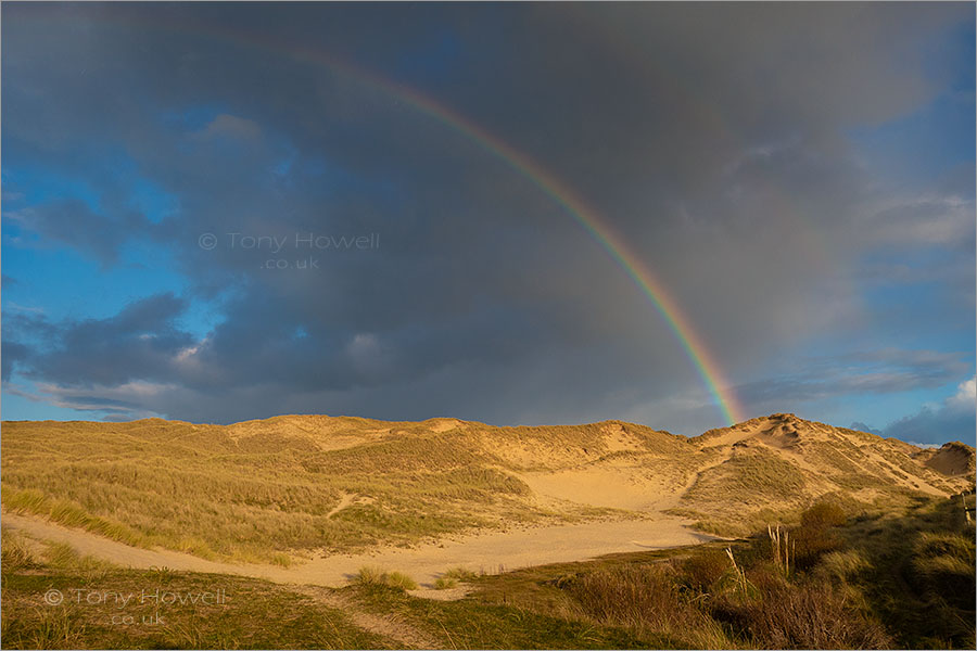 Rainbow, Dunes, Holywell Bay