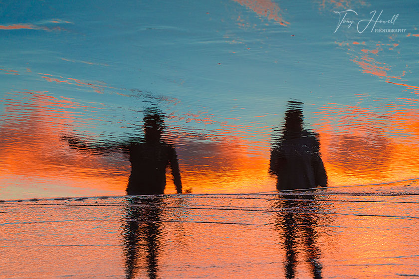 Reflections at Sunset, Perranporth