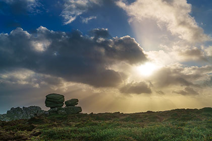 Rocks-Gorse-Sky-Lands-End-Cornwall-AR3083