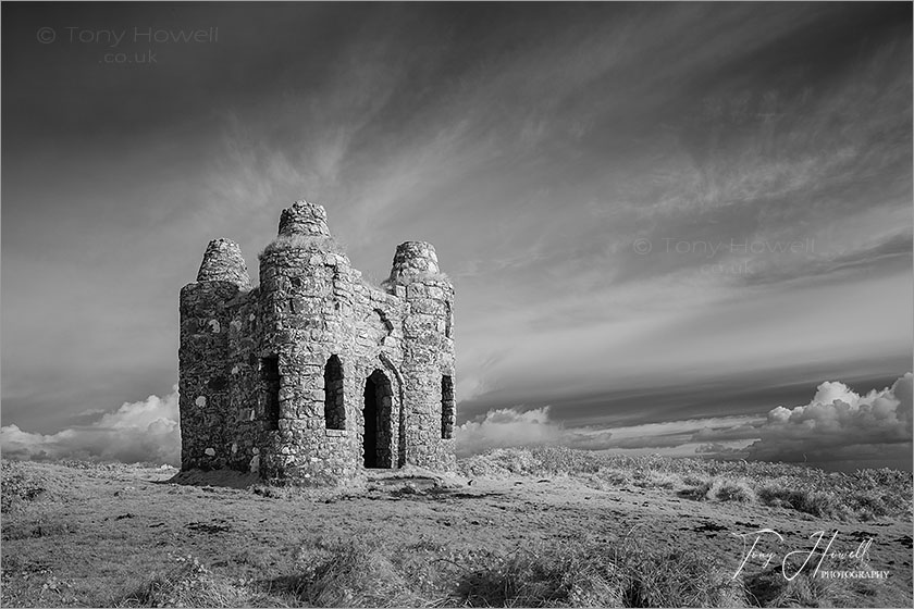 Rogers Tower, Ludgvan (Infrared Camera; turns foliage white)