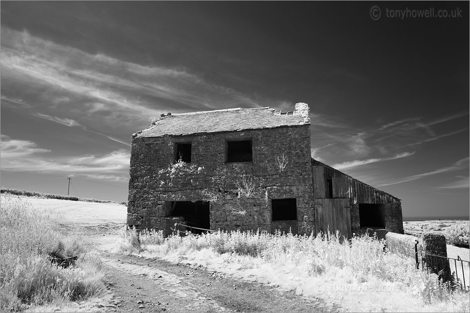 Abandoned House, St Just (Infrared Camera, turns foliage white)