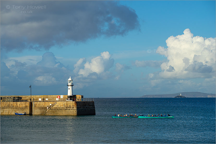 Two Lighthouses, two Gigs, St Ives and Godrevy