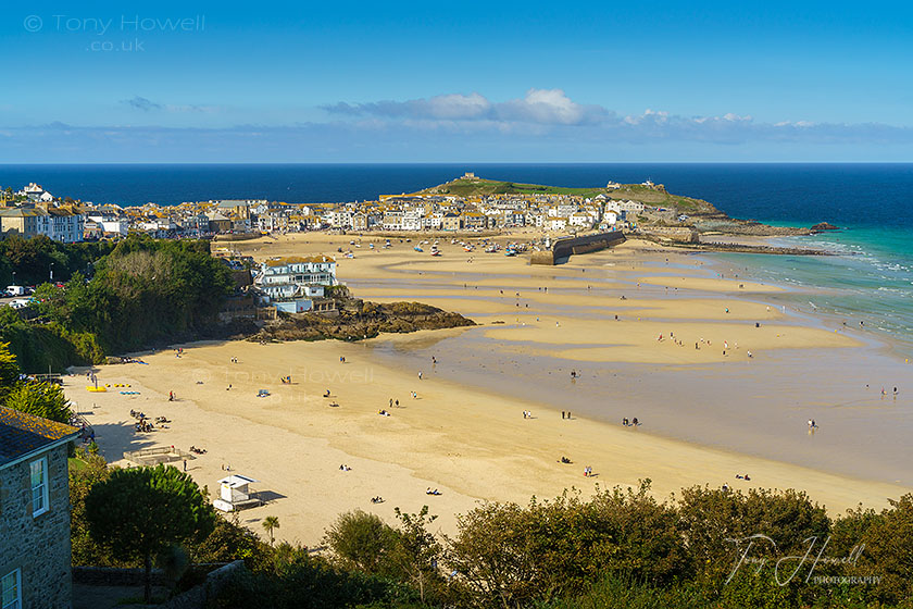 St. Ives at low tide, Porthminster Beach