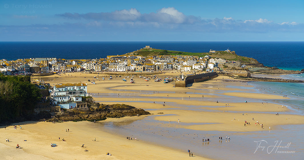 St. Ives at low tide, Porthminster Beach