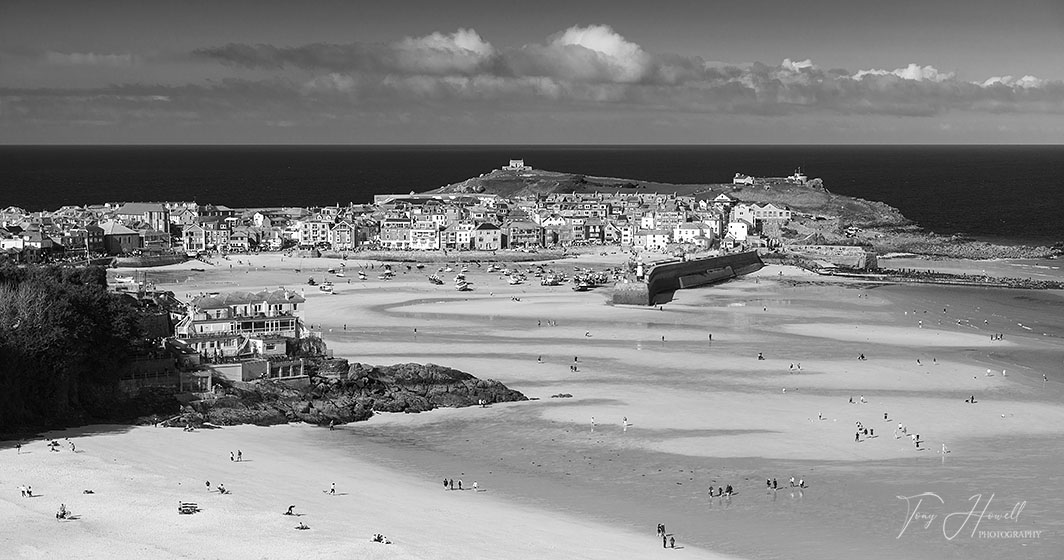 St. Ives at low tide, Porthminster Beach