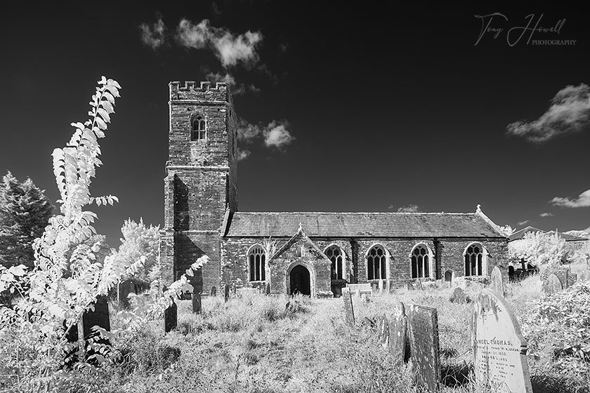 St Winnow Church (Infrared Camera, turns foliage white)