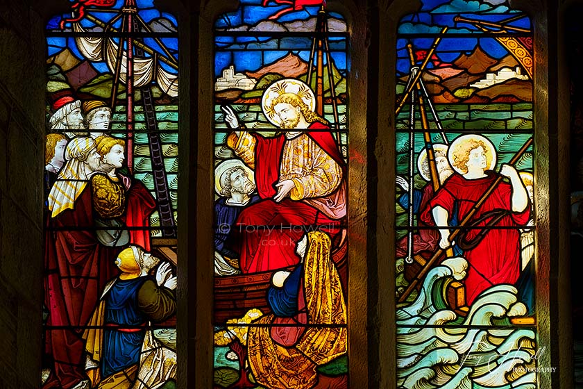 Stained Glass Window, Fowey Parish Church