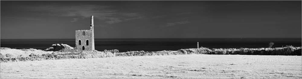 Higher Bal Tin Mine (Infrared Camera, turns foliage white)