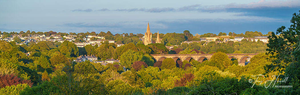 Truro Cathedral from Coosebean, Panoramic