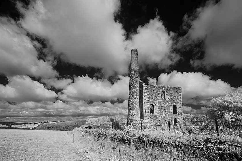 West Chiverton Tin Mine (Infrared Camera, turns foliage white)