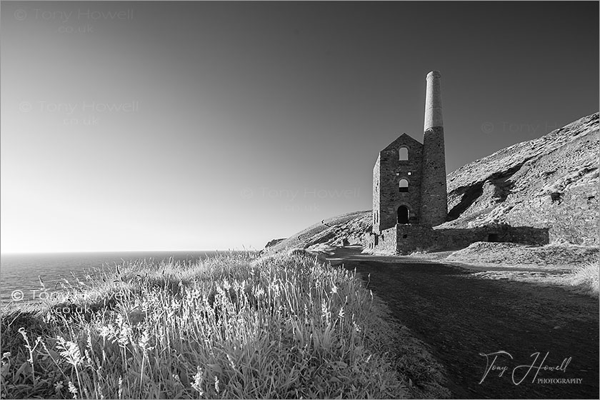 Wheal Coates, Infrared Camera (makes foliage turn white)