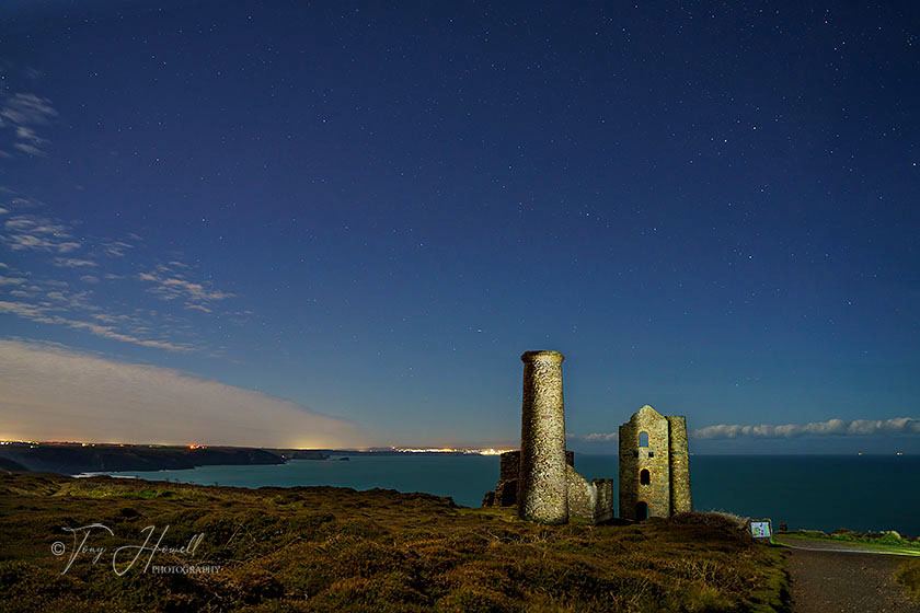 Wheal Coates, Night, Light Painting