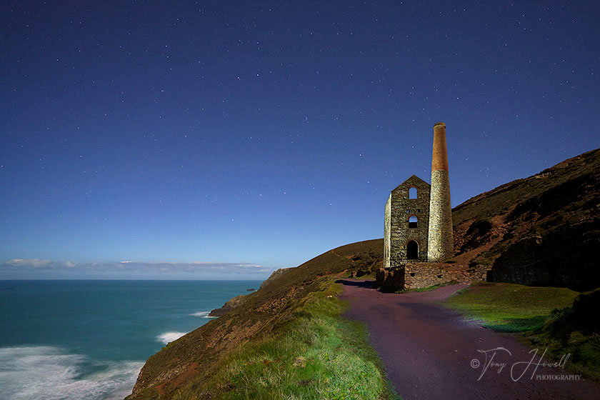 Wheal Coates, Night, Light Painting