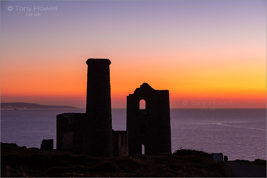 Wheal Coates Tin Mine, Sunset