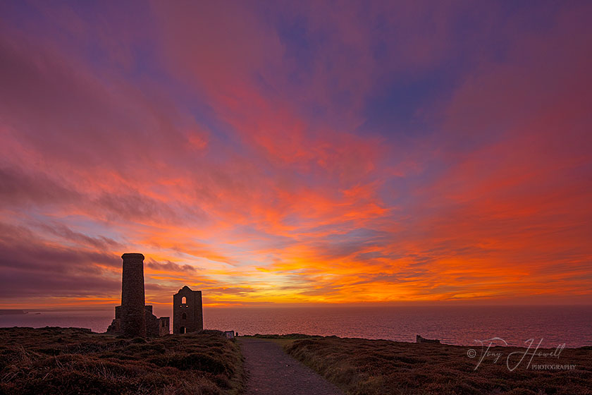 Wheal Coates Tin Mine, Sunset