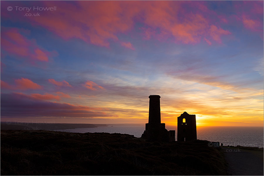 Wheal Coates Tin Mine, Sunset