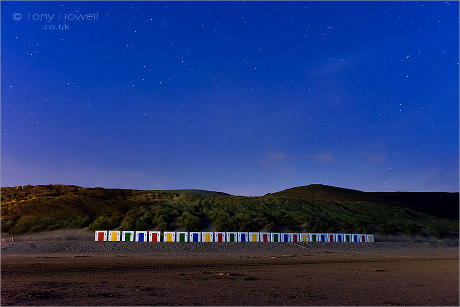 Woolacombe Beach Huts, Night