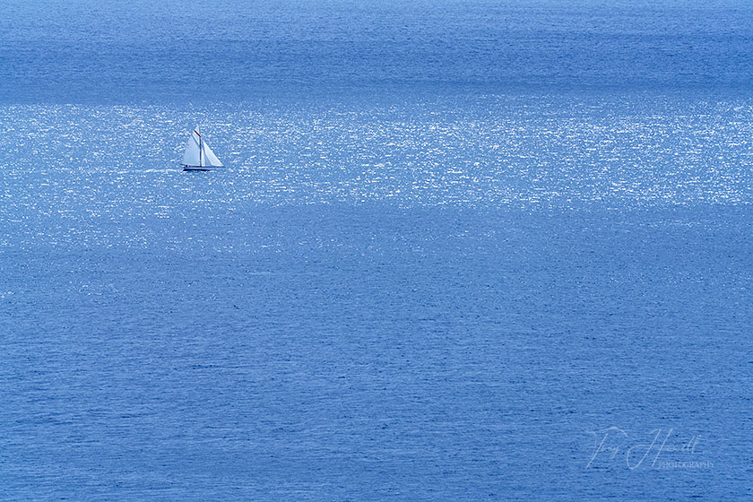 Yacht, off Nare Head, The Roseland