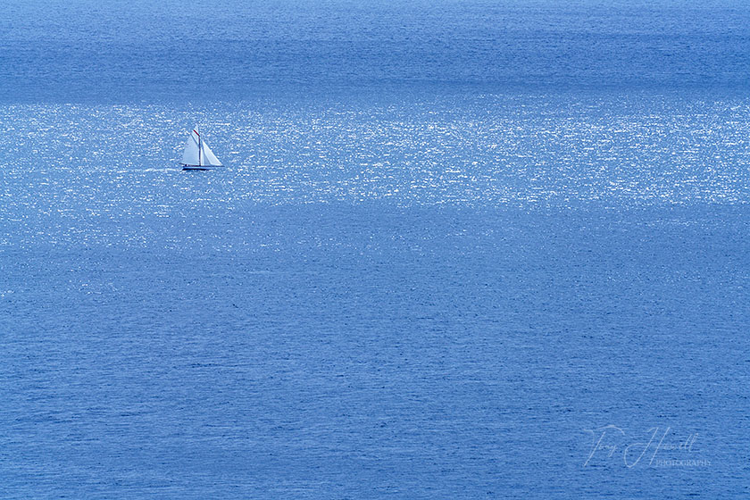 Yacht, off Nare Head, The Roseland