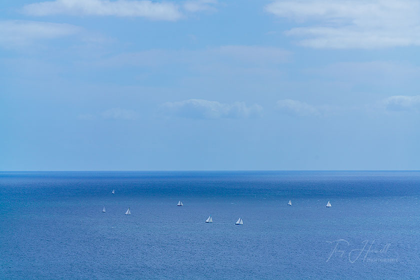 Eight Yachts, off Nare Head, The Roseland