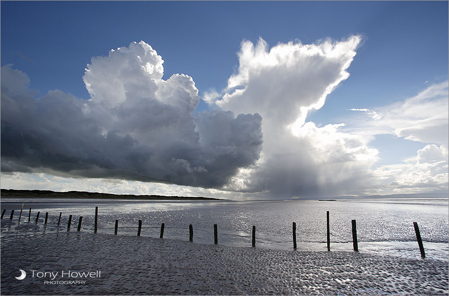Stormy Sky, Groynes, Sand