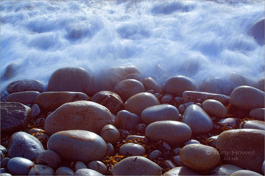 Boulders, Wave Splash, Porth Nanven