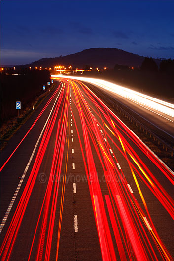 Brent Knoll, M5 Motorway, Traffic Trails